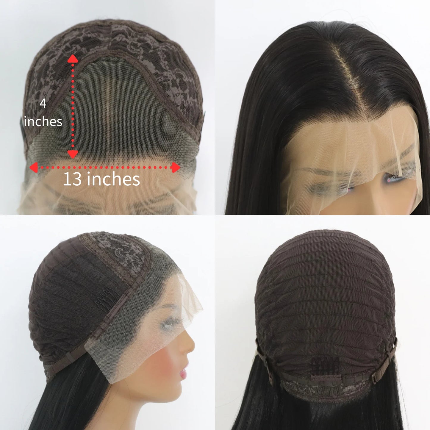 13*4 Lace Front Wigs Straight Wigs with High Quality Synthetic Hair Wigs and Good Texture