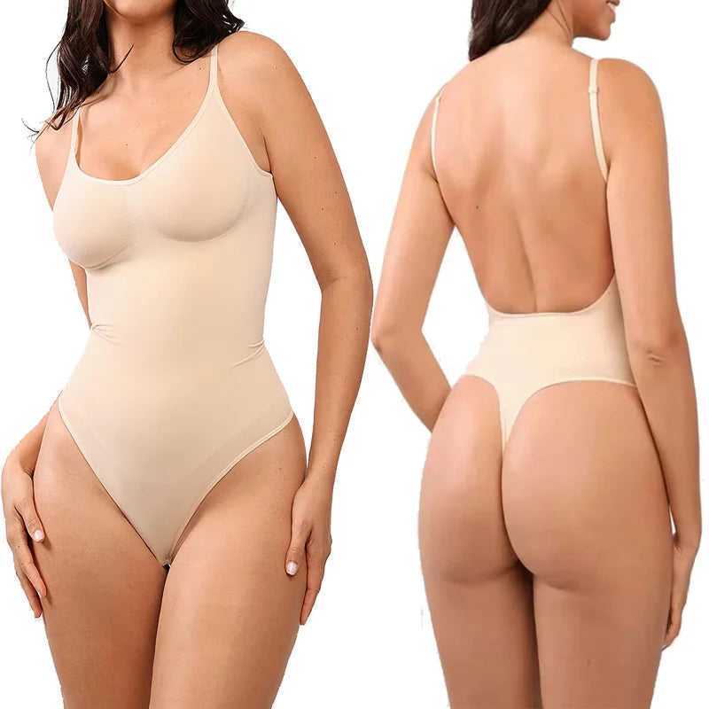 New Hot Bodysuits Full Coverage Shapewear Thigh Slim Body Suit Low Back Body Shaper Backless Jumpsuit Seamless Shapers Slimmer