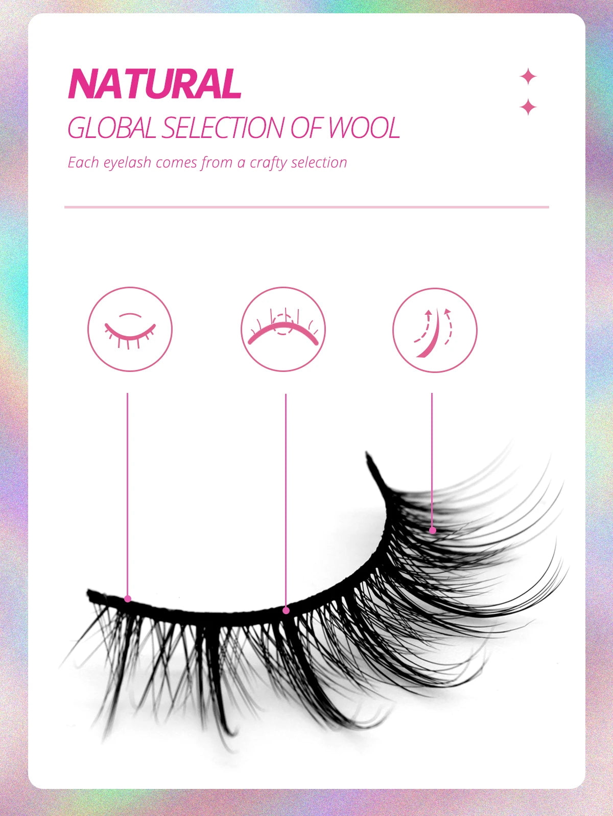 GROINNEYA 5/7 pairs Eyelashes 3D Natural False Lashes Fluffy Soft Cross Manga Lashes Wispy Natural Eyelash Extension Makeup