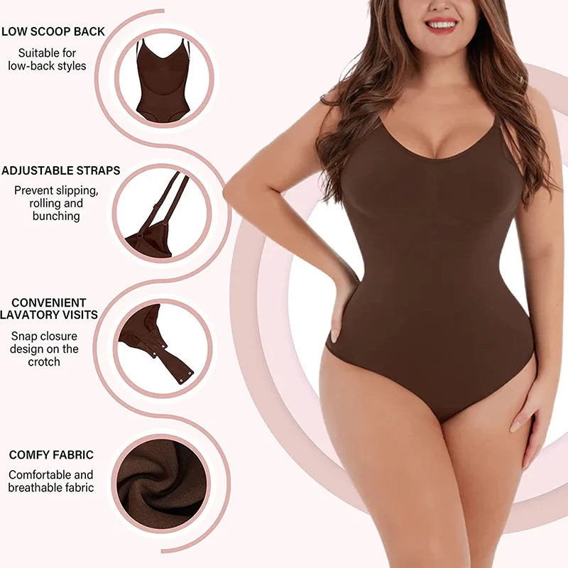 New Hot Bodysuits Full Coverage Shapewear Thigh Slim Body Suit Low Back Body Shaper Backless Jumpsuit Seamless Shapers Slimmer